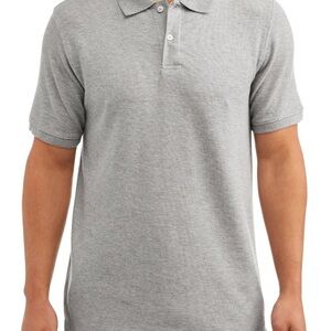 Wonder Nation Young Men's Short Sleeve Double Pique Polo School Uniform approved